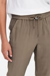 Only Onlkelda Regular Fit Normal Bel Lastikli Paça Cepli Jogger Bayan Pantolon 15203946 VİZON