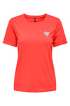 Only Onlkita % 100 Pamuk Regular Fit Bisiklet Yaka Bayan T Shirt 15244714 MERCAN