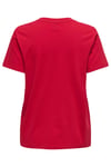 Only Onllotta Pamuklu Regular Fit Kadın T Shirt 15339251 KIRMIZI