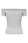 Only Onlluca Regular Fit Madonna Yaka Kadın T Shirt 15369909 GRİ