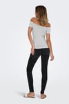 Only Onlluca Regular Fit Madonna Yaka Kadın T Shirt 15369909 GRİ