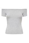 Only Onlluca Regular Fit Madonna Yaka Kadın T Shirt 15369909 GRİ