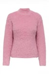 Only Onllulu Regular Fit Bisiklet Yaka Örme Bayan Kazak 15350651 Şeker Pembe