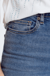 Only Onlluna Pamuklu Flare Fit Yüksek Bel Geniş Paça Jeans Bayan Kot Pantolon 15323175 MAVİ