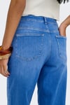 Only Onlmadison Pamuklu Relaxed Fit Yüksek Bel Geniş Paça Jeans Bayan Kot Pantolon 15363267 MAVİ