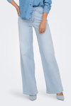 Only Onlmadison Pamuklu Wide Leg Yüksek Bel Bol Paça Jeans Bayan Kot Pantolon 15338289 Buz Mavi