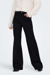 Only Onlmadison Pamuklu Wide Leg Yüksek Bel Geniş Paça Jeans Bayan Kot Pantolon 15358210 SİYAH
