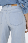 Only Onlmadison Pamuklu Wide Leg Yüksek Bel Bol Paça Jeans Bayan Kot Pantolon 15338289 Buz Mavi