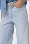 Only Onlmadison Pamuklu Wide Leg Yüksek Bel Bol Paça Jeans Bayan Kot Pantolon 15338289 Buz Mavi