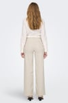 Only Onlmadison Streç Pamuklu Wide Leg Yüksek Bel Geniş Paça Jeans Bayan Kot Pantolon 15310632 EKRU