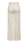 Only Onlmadison Streç Pamuklu Wide Leg Yüksek Bel Geniş Paça Jeans Bayan Kot Pantolon 15310632 EKRU