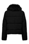 Only Onlmaggi Regular Fit Tüy Detaylı Klasik Yaka Bayan Mont 15322000 SİYAH