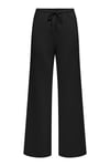 Only Onlmaya Regular Fit Normal Bel Geniş Paça Bayan Eşofman Altı 15361169 SİYAH