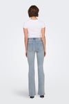 Only Onlmila Streç Pamuklu Yüksek Bel İspanyol Paça Flare Jeans Kadın Kot Pantolon 15313328 AÇIK MAVİ