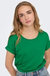 Only Onlmoster Regular Fit Bisiklet Yaka Kadın T Shirt 15106662 YEŞİL