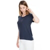 Only Onlmoster Regular Fit Bisiklet Yaka Kadın T Shirt 15106662 LACİVERT