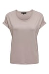 Only Onlmoster Regular Fit Bisiklet Yaka Kadın T Shirt 15106662 PUDRA