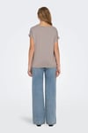 Only Onlmoster Regular Fit Bisiklet Yaka Kadın T Shirt 15106662 PUDRA