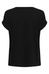 Only Onlmoster Regular Fit Bisiklet Yaka Kadın T Shirt 15106662 SİYAH-SİYAH