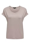 Only Onlmoster Regular Fit Bisiklet Yaka Kadın T Shirt 15106662 PUDRA