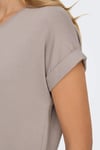 Only Onlmoster Regular Fit Bisiklet Yaka Kadın T Shirt 15106662 PUDRA