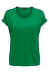 Only Onlmoster Regular Fit Bisiklet Yaka Kadın T Shirt 15106662 YEŞİL