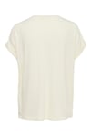Only Onlmoster Regular Fit Bisiklet Yaka Kadın T Shirt 15106662 KREM