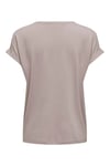 Only Onlmoster Regular Fit Bisiklet Yaka Kadın T Shirt 15106662 PUDRA