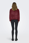 Only Onlnewvida Dik Yaka Peluş Kürklü Bayan Mont 15295423 BORDO