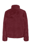 Only Onlnewvida Dik Yaka Peluş Kürklü Bayan Mont 15295423 BORDO