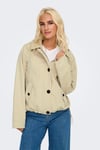 Only Onlnorma Regular Fit Kapüşonlu Bayan Trençkot 15342077 AÇIK BEJ
