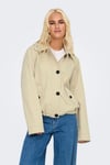 Only Onlnorma Regular Fit Kapüşonlu Bayan Trençkot 15342077 AÇIK BEJ