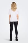 Only Onlonly % 100 Pamuk Regular Fit Bisiklet Yaka Bayan T Shirt 15270390 BEYAZ
