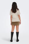 Only Onlonly % 100 Pamuk Regular Fit Bisiklet Yaka Bayan T Shirt 15270390 BEJ