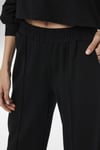 Only Onlpoptrash Oversize Fit Normal Bel Geniş Paça Çimalı Jogger Bayan Pantolon 15235076 SİYAH