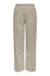 Only Onlpoptrash Oversize Fit Normal Bel Geniş Paça Çimalı Jogger Bayan Pantolon 15235076 BEJ