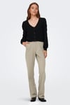 Only Onlpoptrash Oversize Fit Normal Bel Geniş Paça Çimalı Jogger Bayan Pantolon 15235076 BEJ