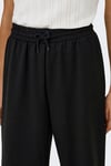 Only Onlscarlett Regular Fit Normal Bel Geniş Paça Bayan Eşofman Altı 15346400 SİYAH