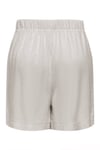 Only Onlsiesta Keten Karışımlı Regular Fit Lastikli Bel Bermuda Bayan Short 15348123 EKRU