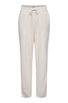 Only Onlsiesta Keten Karışımlı Regular Fit Düz Paça Bayan Pantolon 15348124 TAŞ