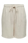 Only Onlsiesta Yüksek Bel Regular Fit Bayan Short 15322264 BEJ