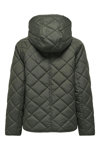 Only Onlsigga Kapitoneli Regular Fit Kapüşon Yaka Bayan Ceket 15358867 KOYU HAKİ