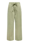 Only Onlsilla Wide Leg Orta Bel Geniş Paça Bayan Pantolon 15340711 AÇIK YEŞİL