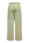 Only Onlsilla Wide Leg Orta Bel Geniş Paça Bayan Pantolon 15340711 AÇIK YEŞİL