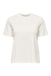 Only Onlsophia Regular Fit Bisiklet Yaka Bayan T Shirt 15368560 KREM