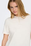 Only Onlsophia Regular Fit Bisiklet Yaka Bayan T Shirt 15368560 KREM