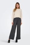 Only Onlteresa Regular Fit Bisiklet Yaka Örme Kadın Kazak 15326112 BEJ