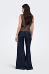 Only Onltizana % 100 Pamuk Regular Fit V Yaka Kadın Yelek 15337097 KOYU KAHVE