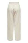 Only Onltizana % 100 Pamuk Regular Fit Yüksek Bel Geniş Paça Bayan Pantolon 15319090 AÇIK BEJ