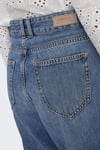 Only Onltroy Pamuklu Yüksek Bel Rahat Kesim Jeans Bayan Kot Pantolon 15245296 MAVİ